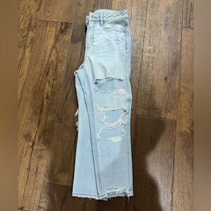 Distressed Light Blue Jeans